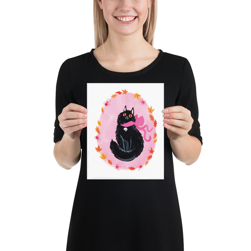 Witch's Cat Art Print